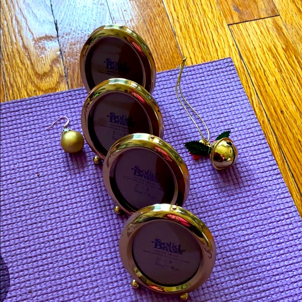 4 mini solid brass frames - Picture 2 of 3